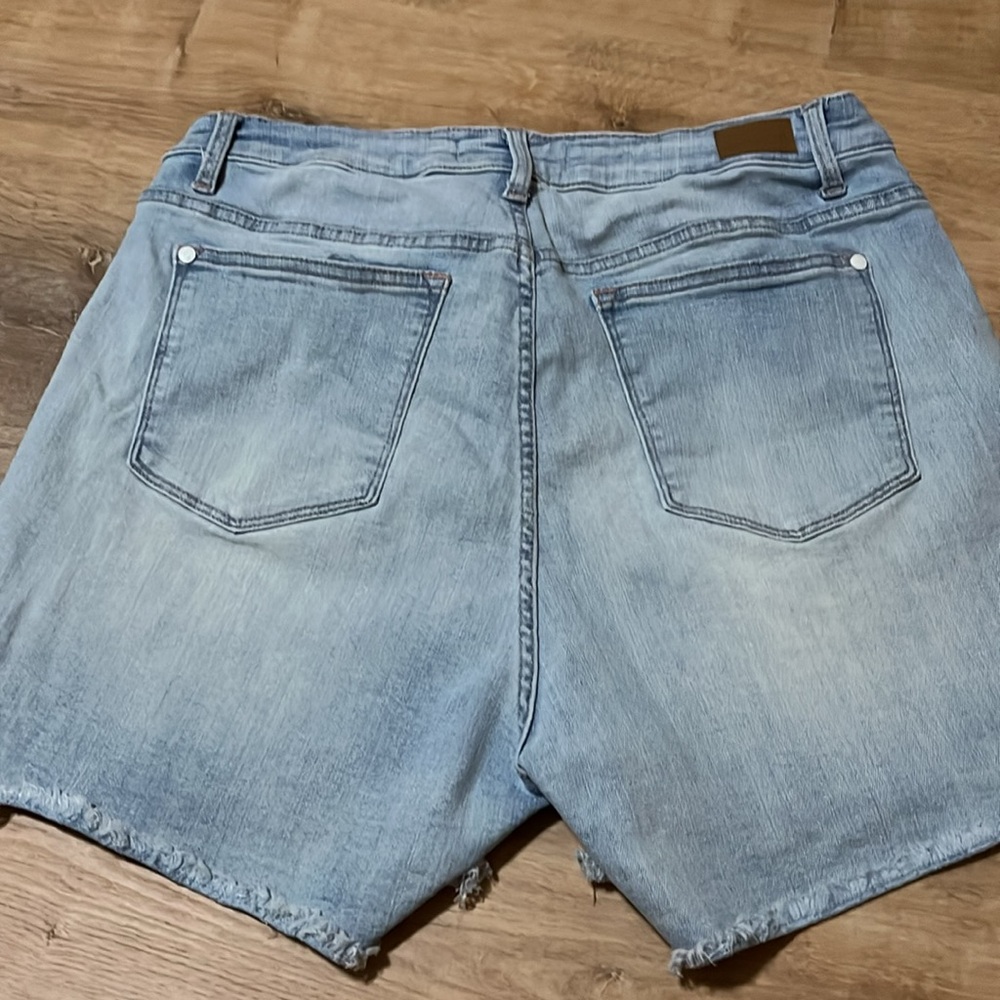 Judy Blue Braided High-Waisted Denim Jean Shorts 1xl View 4